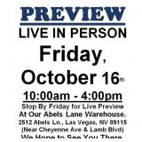 PREVIEW LIVE IN PERSON - Friday, October 16th