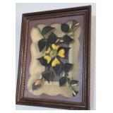 J2 - 3-D FLORAL FRAMED WALL ART 13X10" (L41)
