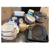 J2 - CORNINGWARE, BAKEWARE, BOWLS, CROCK-POT