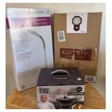 J2 - WALL CLOCK, FLOOR LAMP, GRAVY WARMER (K11)