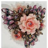 VINTAGE FLORAL BROOCH
