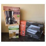 J2 - COFFEE MAKER, FOOD STORAGE, STOVETOP SMOKER