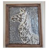 J2 - RELIEF-STYLE ARTWORK FRAMED 25X21" (L1)