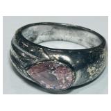 STERLING SILVER SIZE 6 RING 5.00GRS
