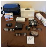 J2 - VINTAGE ELECTRONICS, BINOCULARS, GLASSES (R14