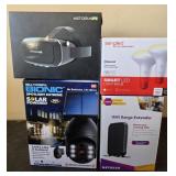 J2 - VR HEADSET, SOLAR SPOTLIGHT, WIFI EXTENDER (G