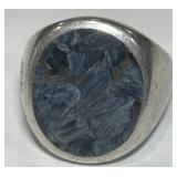 STERLING SILVER SIZE 11 RING 23.90GRS