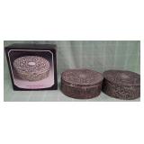 11 - SILVER PLATED JEWELRY BOXES (D59)