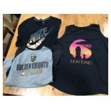 430 - VGK (L), NIKE (M) & LION KING (M) TOPS (A50)