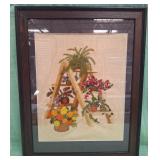 11 - NEEDLEWORK ART FRAMED 27X21' (C220)