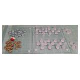 11 - GLASS TILES, CHESS & CHECKERS GAME PIECES
