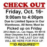 AUCTION PICK UP DAY & HOURS