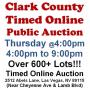 Thur.@4pm - Clark County Timed Online Public Auction 10/15