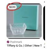 501 - TIFFANY & CO CRYSTAL BOWL (#51)