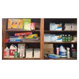 M - LOT OF CLEANING SUPPLIES & LIGHT BULBS (G3)