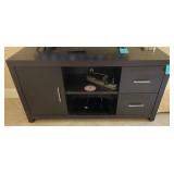 M - ENTERTAINMENT CONSOLE CABINET W/ CONTENTS
