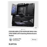 502  MSI MEG Z790 GODLIKE MAX LGA-1700 MOTHERBOARD