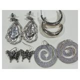LOT OF COSTUME EARRINGS