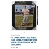 502 - STAN MUSIAL PHOTO PLAQUE SIGNED