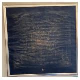 M - ABSTRACT ART FRAMED 24"SQ (L19)