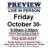 PREVIEW LIVE IN PERSON  - Friday, October 30th