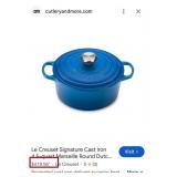 M - LE CREUSET DUTCH OVEN (BLUE) (K13)