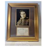 503 - 1029s FRAMED PHOTO & RIGOLETTO CAST PAGE