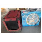 M - WIND MACHINE FAN, TOASTER OVEN, PET CRATE (G11
