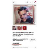 503 - RARE ELVIS PRESLEY VALENTINE VINYL (B93)