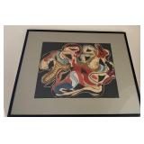 M - ABSTRACT ART FRAMED (L27)