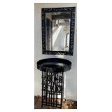 M - FRAMED MIRROR & ACCENT TABLE (Y5)