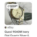 GUCCI TWO TONE WATCH
