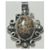 STERLING SILVER PENDANT 24.80GRS