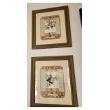 502 - TWO PIECES FRAMED ART