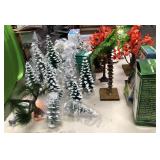 11 - LOT OF CHRISTMAS VILLAGE ACCESSORIES (A49)