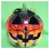 548 - TALAVERA STYLE CERAMIC JACK-O-LANTERN (A11)
