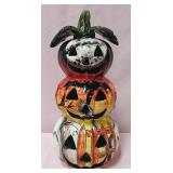 548 - TALAVERA-STYLE STACKED JACK-O-LANTERNS (B96)
