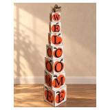 548 - 67'T STACKED WELCOME HALLOWEEN PORCH DECOR