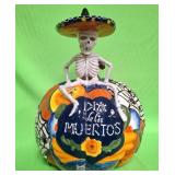 548 - BLUE SKY DIA DE LOS MUERTOS PUMPKIN 16'T
