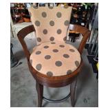 548 - SWIVEL, UPHOLSTERED BAR STOOL (A149)