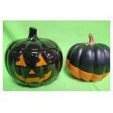 548 - JACK-O-LANTERN COOKIE JAR, DECOR PUKPKIN