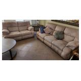 502 - RECLINING SOFA & LOVESEAT SET