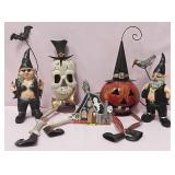 548 - MIXED LOT OF HALLOWEEN FIGURINES/DECORATIONS