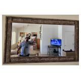 502 - FRAMED WALL MIRROR 40X72'