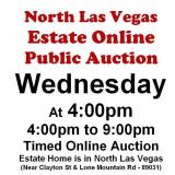 WELCOME TO OUR WED. @4pm ONLINE PUBLIC AUCTION