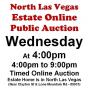 Wed.@4pm - North Las Vegas Estate Online Auction 10/28