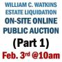 WELCOME TO OUR WEDNESDAY ESTATE ONLINE AUCTION