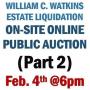 WELCOME TO OUR THURSDAY ESTATE ONLINE AUCTION