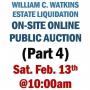 WELCOME TO OUR WEDNESDAY ESTATE ONLINE AUCTION