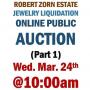 WELCOME TO OUR ROBERT ZORN ONLINE AUCTION